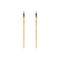 Mimik Hog Professional Synthetic Hog Bristle Paint Brush- Versatile Alternative to Natural Hog Hair Paint Brushes for Oil Painting, Acrylics, Inks, Gouache, Watercolors- Flat - 2 Pack